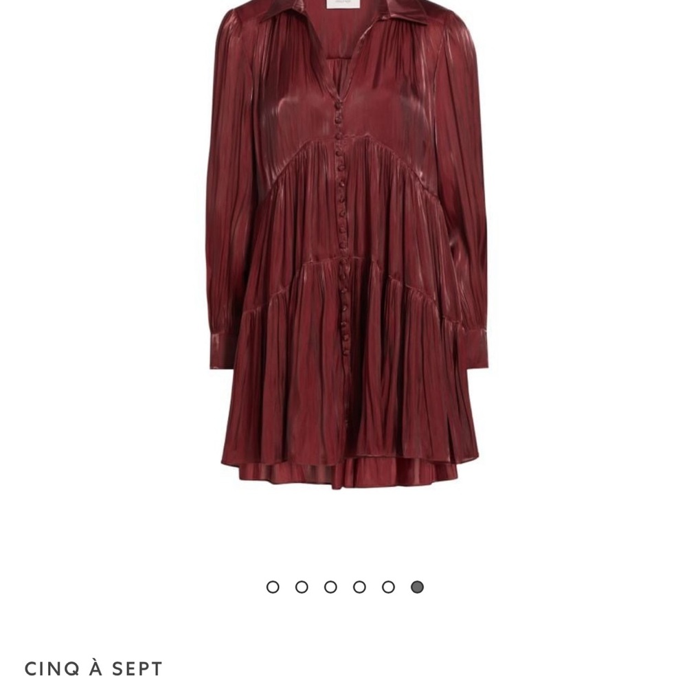 Cinq à Sept Deep Blue Lily dress